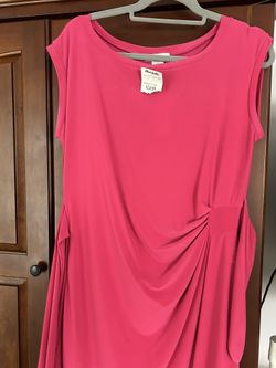 Hot Pink Wrap Dress. 