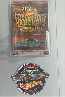 2026 Hot Wheels 26th Nationals Dallas, TX Convention Dinner 1964 Impala & Patch