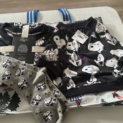 Snoopy Halloween Pajama Set With Dog Sweater 