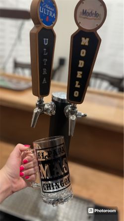 Customized Beer Mug In Spanish 