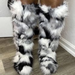 Our Luna Colorful Knee-Boots Sizes 7.5,8 Message True Size To Order