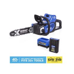 Kobalt 40-Volt Chainsaw With Battery And Charger