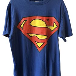 Vintage Warner Bros. X DC Comics 2000 Mens Large Blue SupermanT-Shirt 