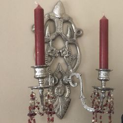 2 Wall Candle Holders Beautiful 