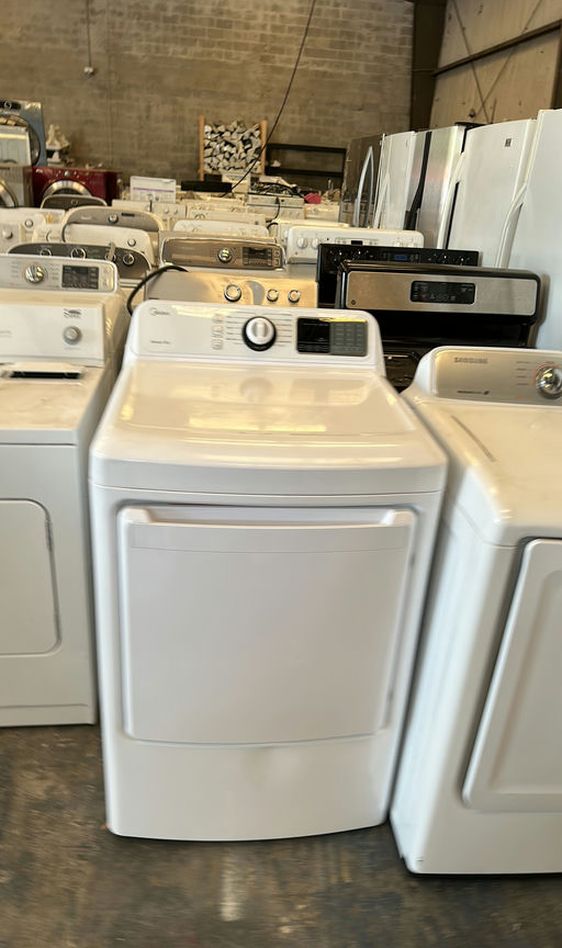 Midea White Dryer LargeCapacity SensorDry