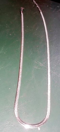 New Women Silver Plated Flat 18"Chain w/2"Extension Cash