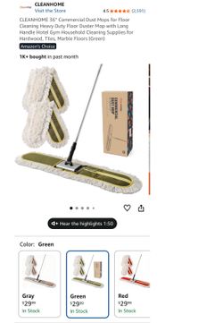 Commercial dust mop