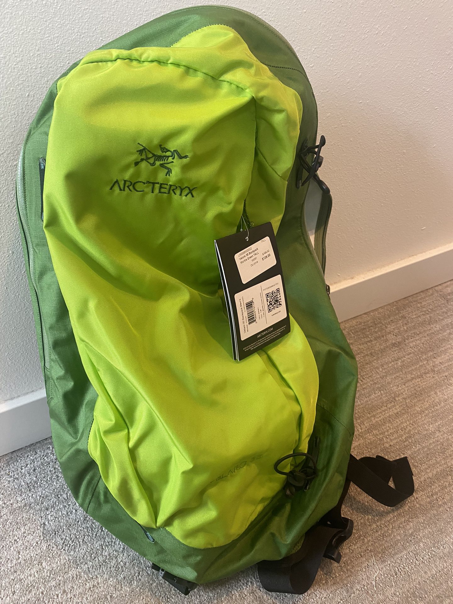 Arc'Teryx Velaro 35 Waterproof Hiking Travel Backpack Gray Blue Arcteryx  Pack
