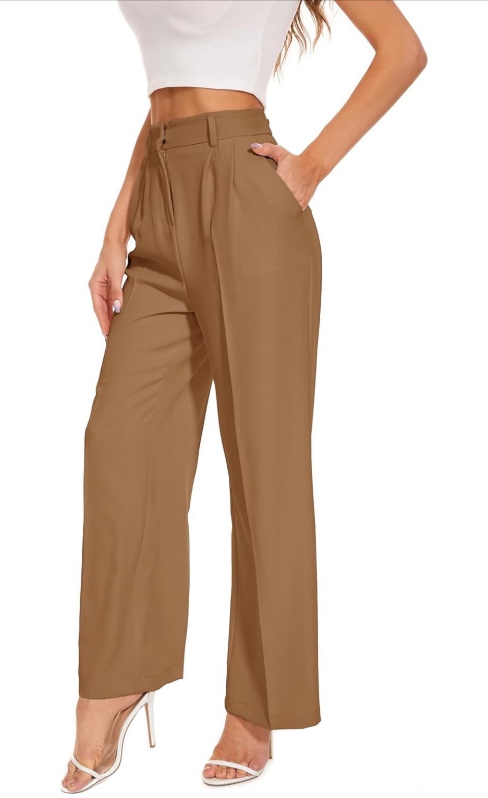 Wide Leg High Waisted Woman’s Trousers Size S - New!