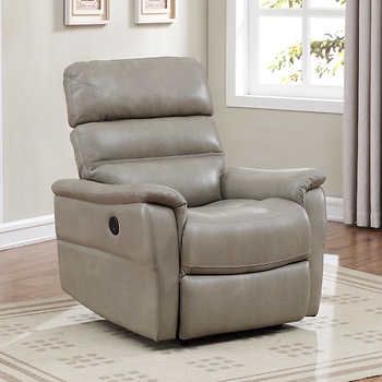 CLEARANCE 65% OFF // BRAND NEW // COSTCO Clifton Top Grain Leather Power Recliner