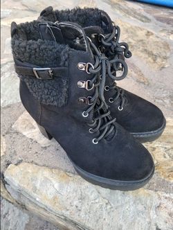 Top Moda Black Boots Size 7 1/2