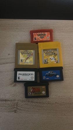 Original working game boy color and game boy advance games pokemon Zelda Metroid final fantasy
