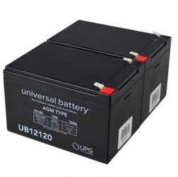 12 Ah 24 Volt UB12120 AGM Battery Pack