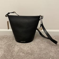 NEW Michael Kors Black Leather Townsend Medium Bag w/ Adjustable Shoulder Strap  