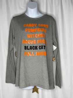 Halloween Graphic Long Sleeve Shirt