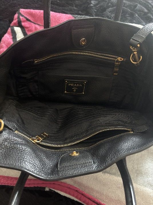 Prada Milano Black Leather Bag