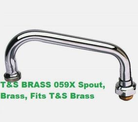 T&S BRASS 059X Spout, Brass Fits T&S Brass New