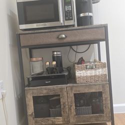 Kitchen Coffee Cart with Drawer for The Home