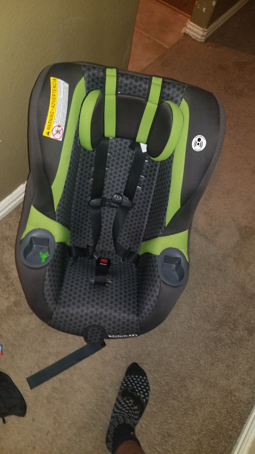 Graco My Ride 65 car seat with matching Eddie Bauer diaper bag
