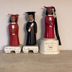 Black Ceramic High School Statues