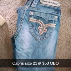 Rock Revival Capris Size 23