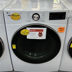 LG Top Rated Electric Dryer NEW🔥Steam Cycle✅