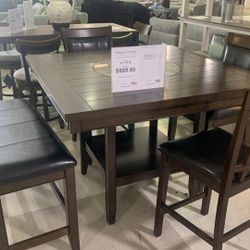 [OM] 🟪 Only $45 initial then take it home 🏡 Brand New Fulton Counter Height Dining Set 