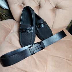 Little Boy Belt And  Shoes Bundle