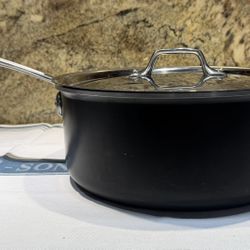 Rare All-Clad LTD 6 Quart Sauté Pan with Lid Very Good Condition 