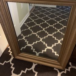 New Mirror $50  New Twin Folding Bed $100  $20 For Night Stand Table 