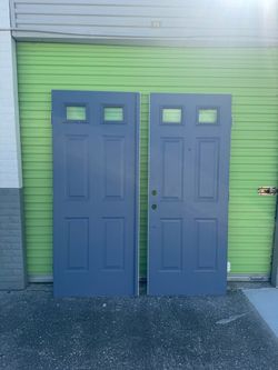 Exterior double door set 64x79.25