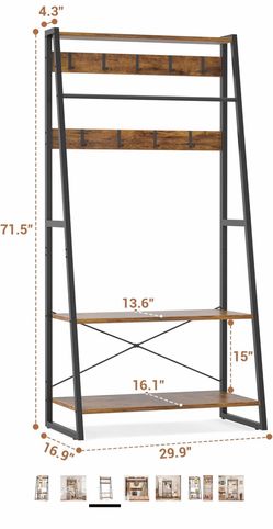 Coat rack/shoe organizer