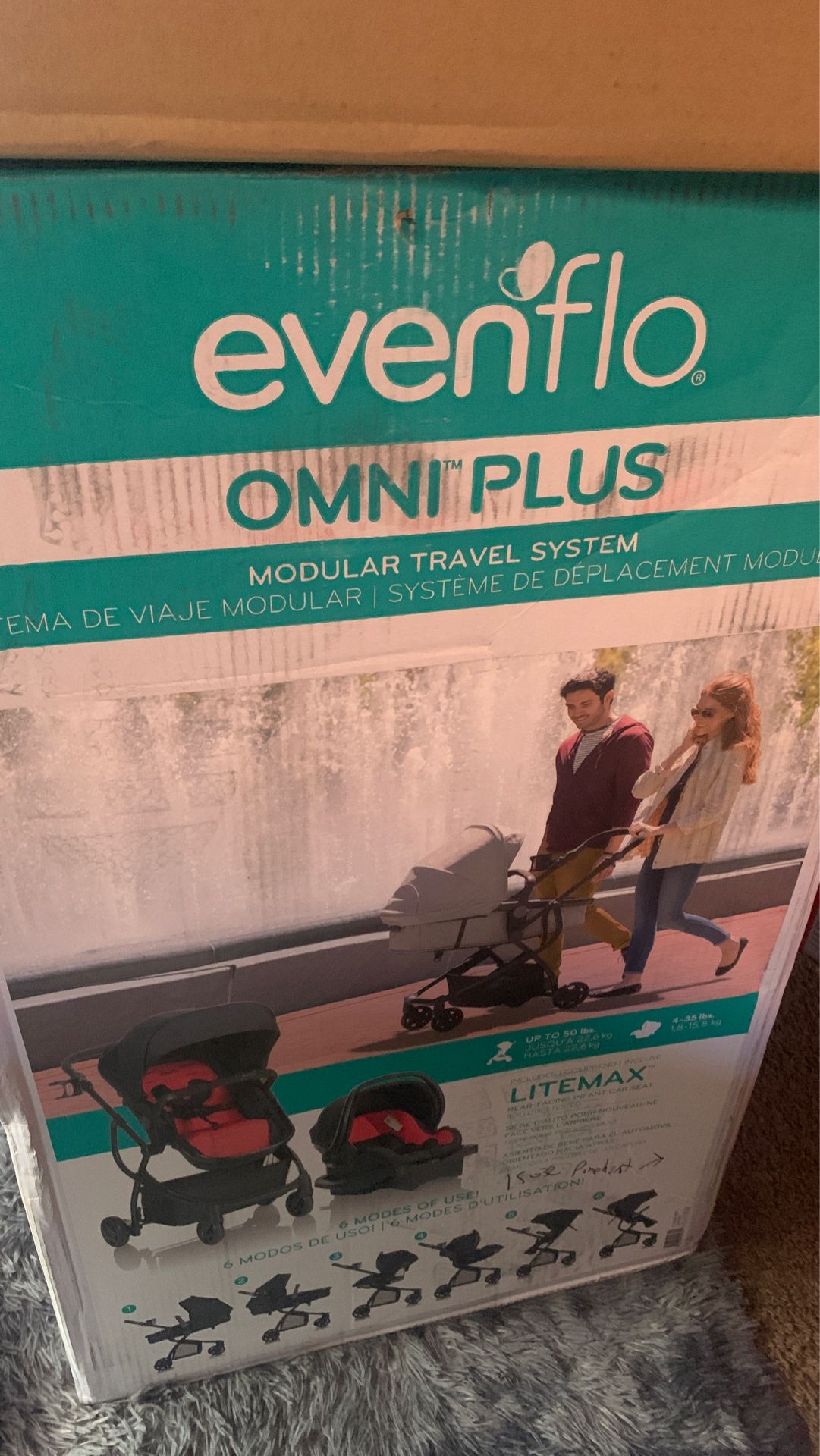 EVENFLO CARSEAT AND STROLLER /SWING SET