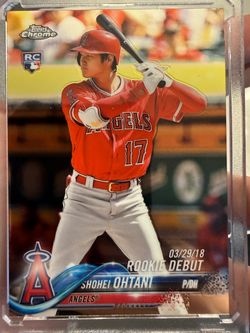 🔥 SHOHEI OHTANI 2018 TOPPS CHROME UPDATE ROOKIE RC #HMT32 🔥