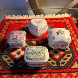 COFRES ANTIGUO DE PORCELANA DISEÑO CAJA MUSICAL C/U