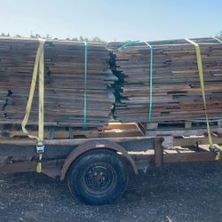two stacks of wood planks