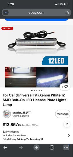 License plate led light