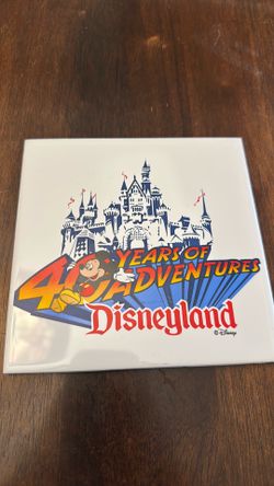 1995 Disneyland Tile Trivet 40th Anniversary Mickey Castle 1995 Disneyland Tile Trivet 40th Anniversary
