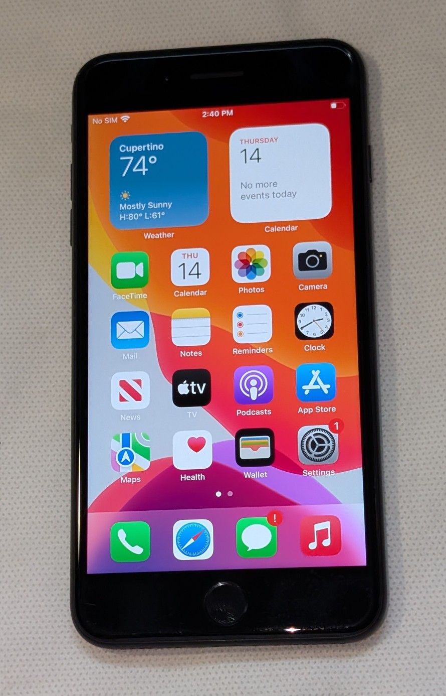 NICE BLACK APPLE iPhone 7 PLUS AT&T CRICKET CELL PHONE