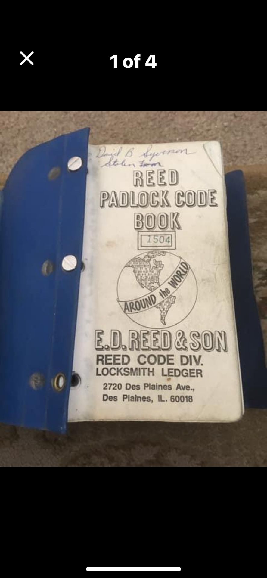 Vintage Reed Code Book 