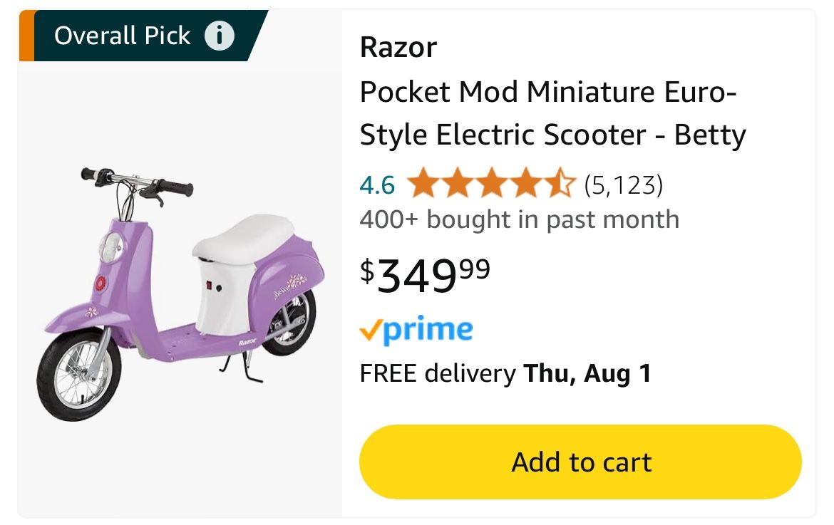 Electric Razor Scooter Moped 