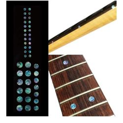 Inlay Sticker Fret Markers for Guitars & Bass - Custom Dots Set - Abalone 