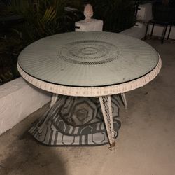 48” Thick Glass Table Top