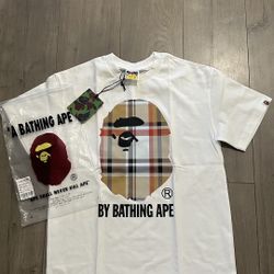 White BAPE Burberry