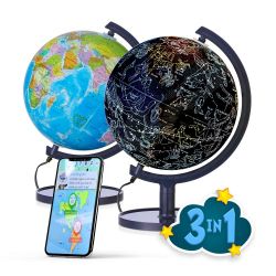 SJ Smart Globe Interactive 10" Globe For Children With Lights