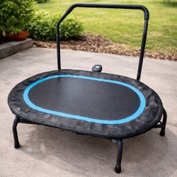 Exercise Trampoline Adjustable Height Bar