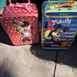 Mickey And Minnie Luggage