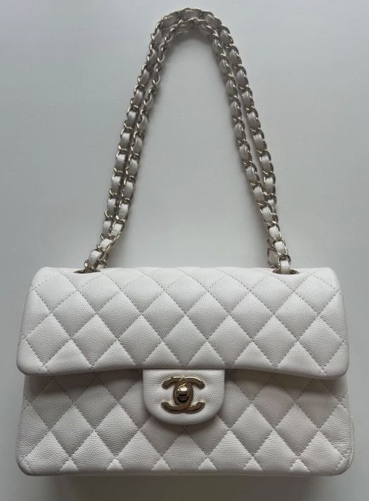 Chanel shoulder bag white