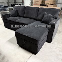 New Black Sofa 