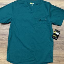 Men’s scrubs size small teal blue color new with tags